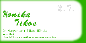 monika tikos business card