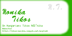 monika tikos business card